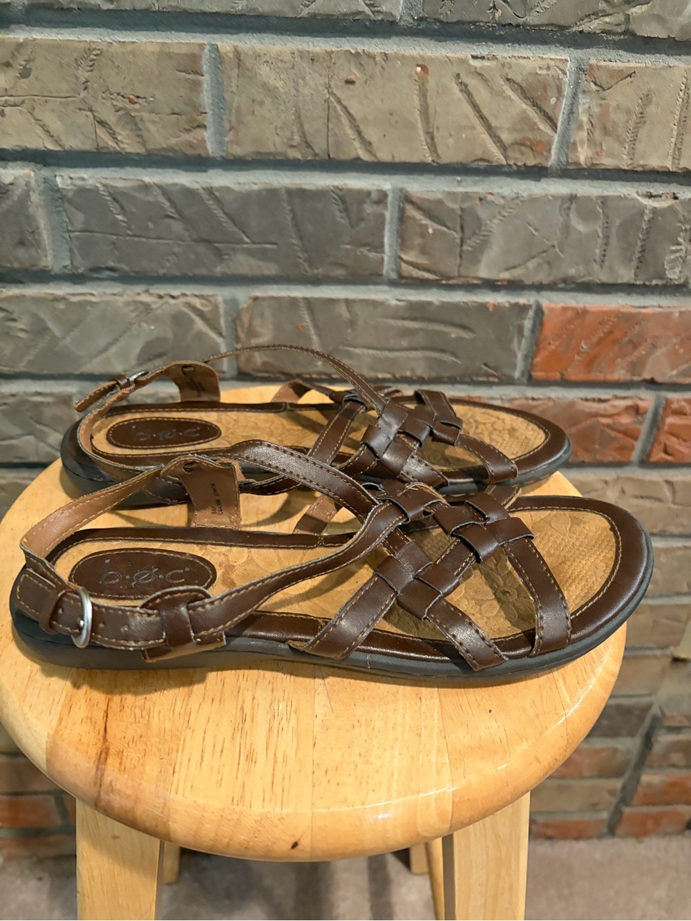 BOC Brown Leather Sandals Women’s Size 8M